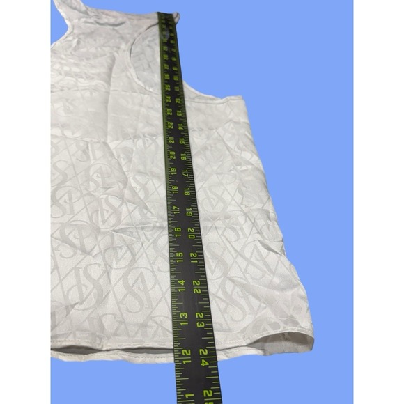 Victoria's Secret Satin Racerback Tank Top & Bottom White Logo NWT  Size L /XL - Picture 6 of 13